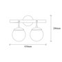 Opviq Gondol - 3012 Aplique de Pared Industrial Negro